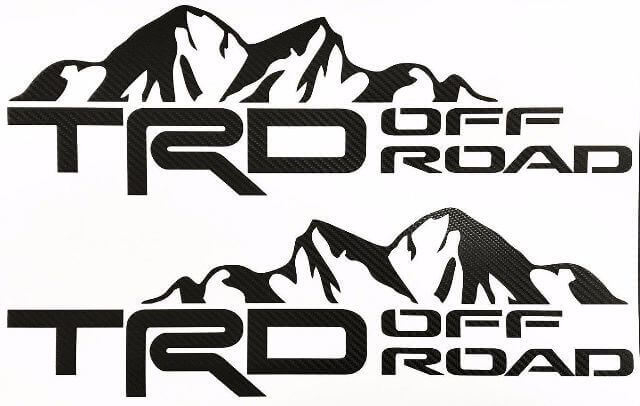 Adesivi in vinile TRD Off Road Mountain Side per Toyota Tacoma Tundra