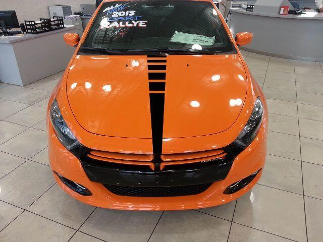 Adesivo Stripe a Lampi per Cofano 2 per Dodge Dart 2013-2017