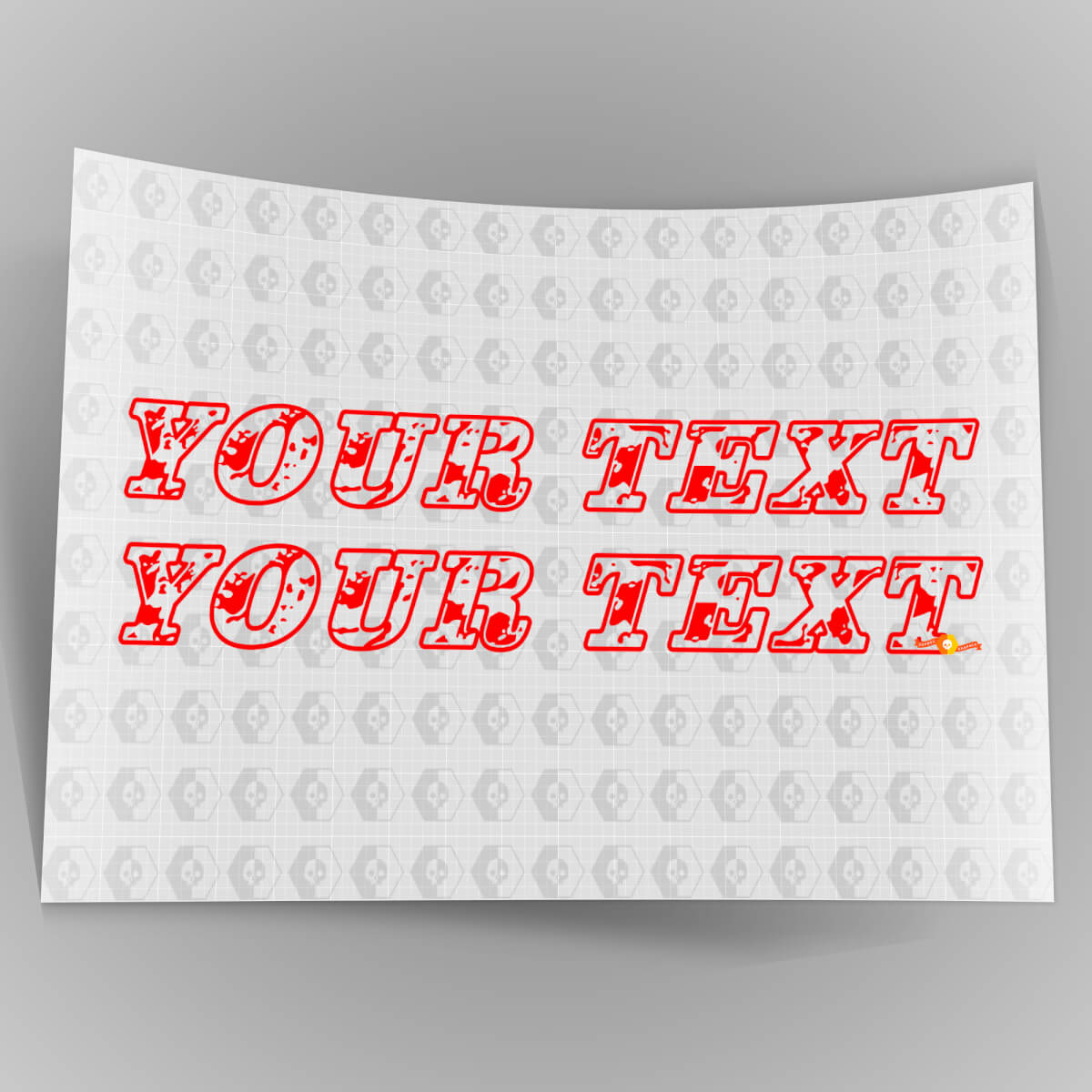 Adesivi in vinile personalizzati stile usurato graffiato per Jeep Wrangler