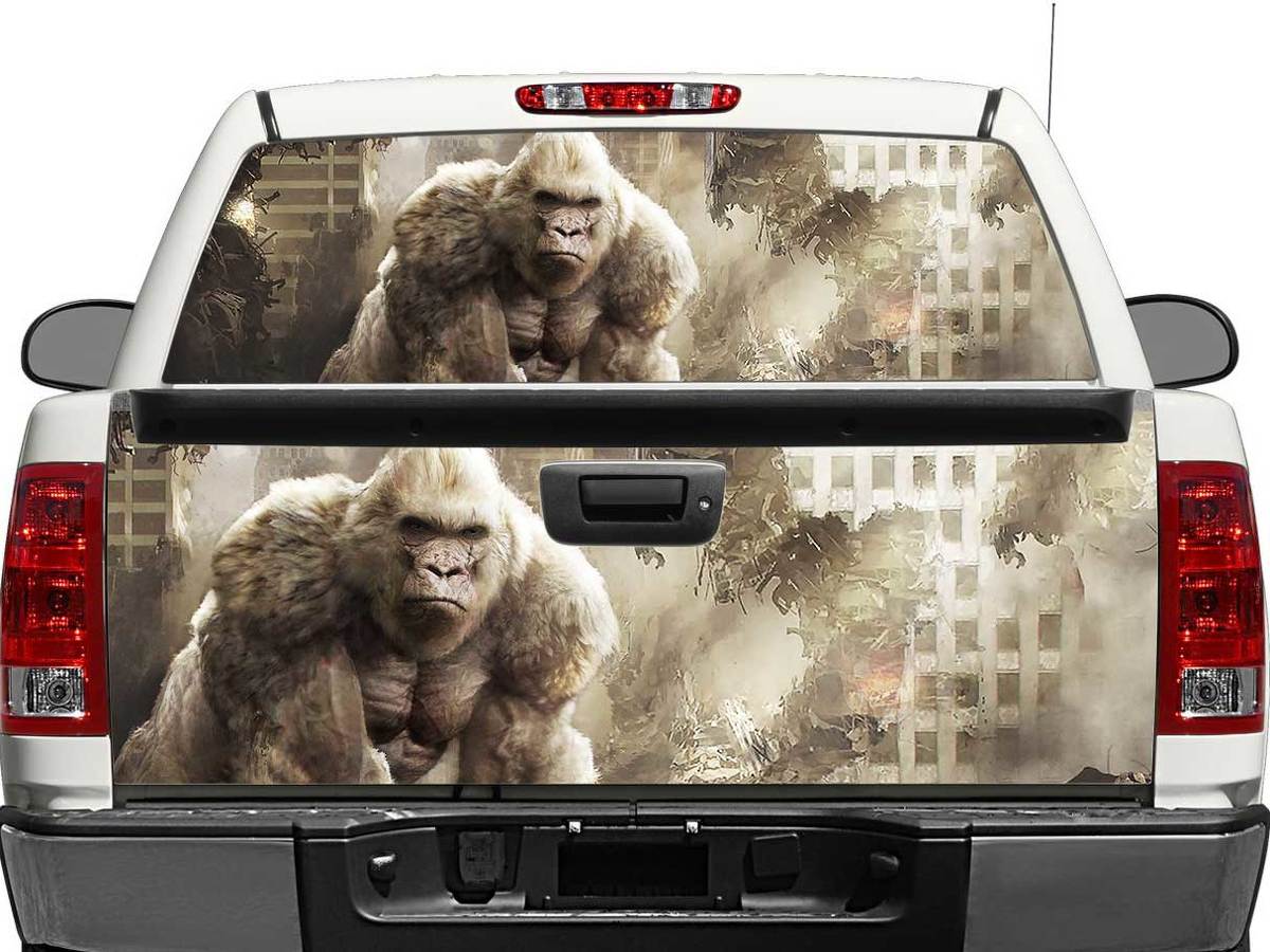 Adesivo in vinile Rampage Movie George per finestrino posteriore o portellone per pick-up e SUV