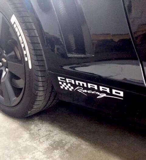 Adesivo in Vinile per Minigonna Laterale da Corsa Camaro Kir per Chevrolet Camaro
