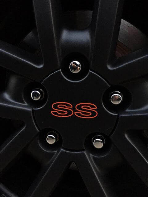 Set di Adesivi in Vinile per Coprimozzo Ruote SS per Chevrolet Camaro