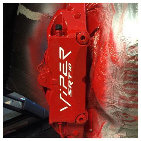 Set di adesivi in vinile per pinza freno Viper SRT-10 per Dodge Viper