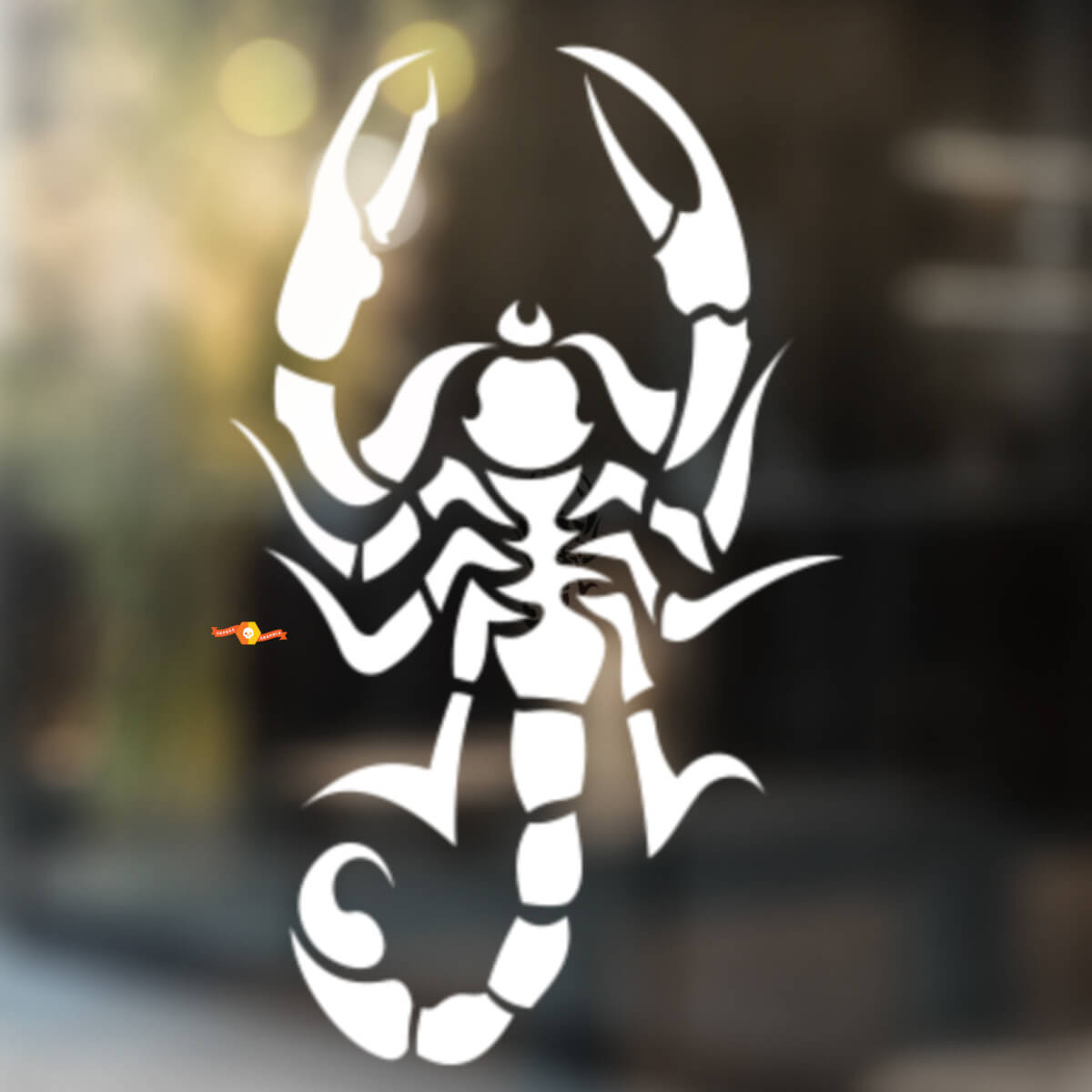 Adesivo Universale in Vinile Stile Tribale Art Scorpione