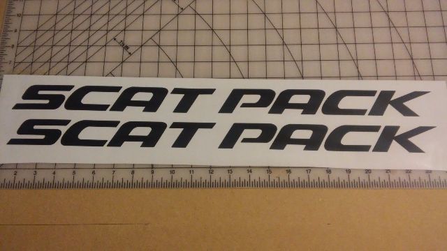 Adesivi laterali in vinile Scat Pack per Dodge Charger Challenger Dart