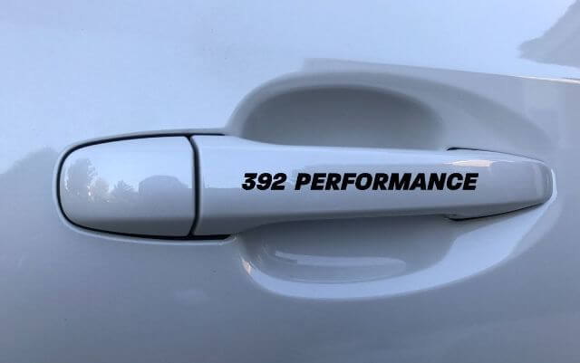 Adesivi in Vinile per Maniglie Porte 392 Performance per Dodge Challenger