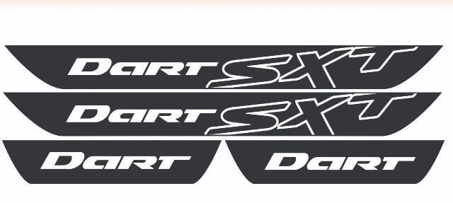 Dodge Dart SXT Vinyl Door Sovlassal Decals 2013 2014 2016 2016
