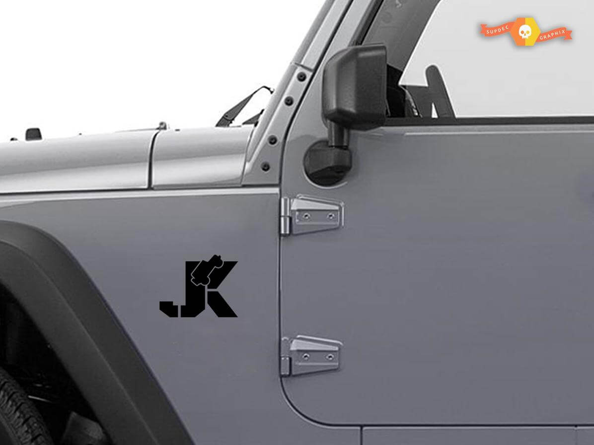 JEEP Wrangler JK Wrangler Decalcomanie Adesivi Sahara Rubicon premium Set di 2