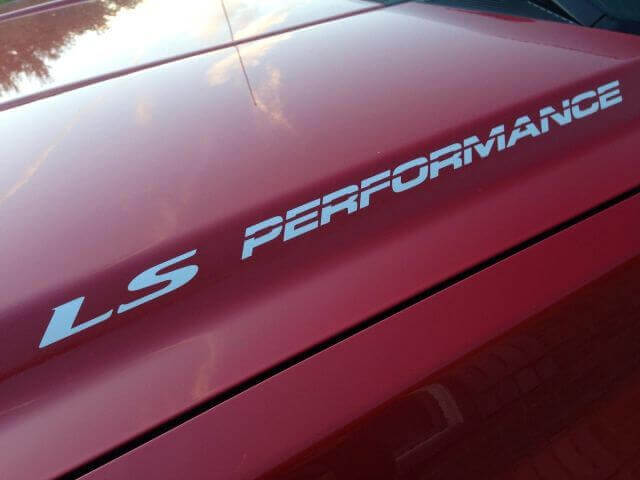 Kit Adesivi in Vinile per Cofano LS Performance per Chevy GMC Silverado Sierra