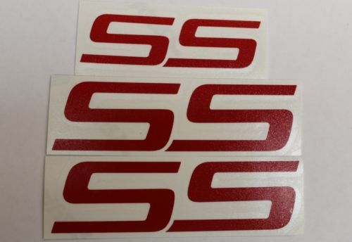 Decalcomanie adesivi con sovrapposizione emblema SS (set di 3) - 06-09 Impala SS

