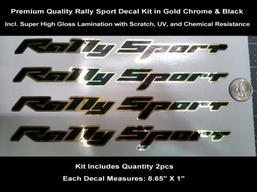 RS SS Rally Sport Decalcomania Kit 2 PZ Camaro Gold Chrome Hood Scoop 0115