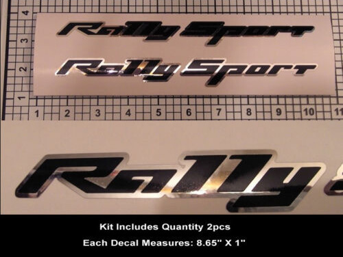 Kit decalcomanie adesivi RS SS Rally Sport 2 pezzi Camaro Super Sport cromato per cofano

