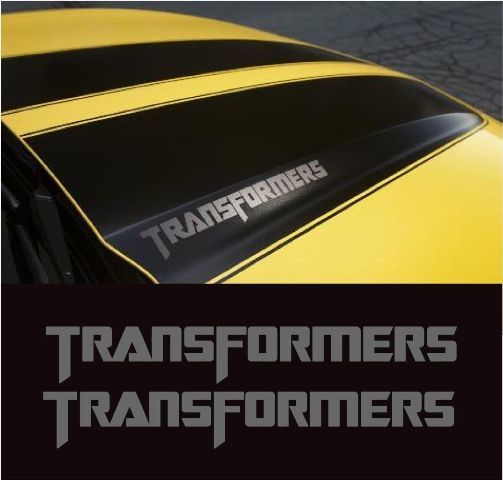 Camaro Ss Autobot Transformers Edition Hood decalcomanie adesivi Bumblebee