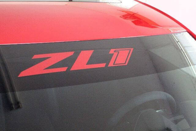 Adesivo in Vinile Sopracciglio Parabrezza ZL1 per Chevrolet Camaro SS LT