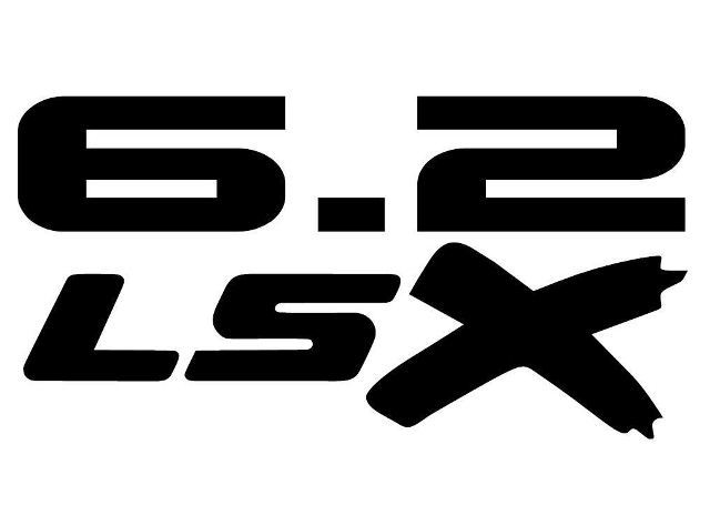 6.2L LSX - Decalcomania del vinile -Black Ls Chevy Car Truck Corvette Camaro Mustang Sticker