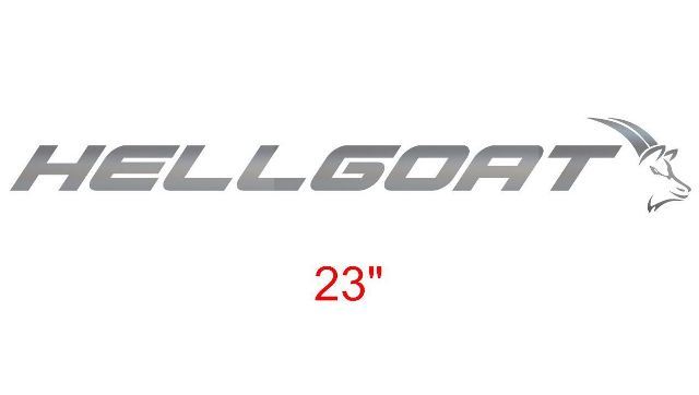 Hellgoat - Banner - Pontiac GTO Vinyl Decal Sticker - GM LS Goat 6.0 5.7 Argento