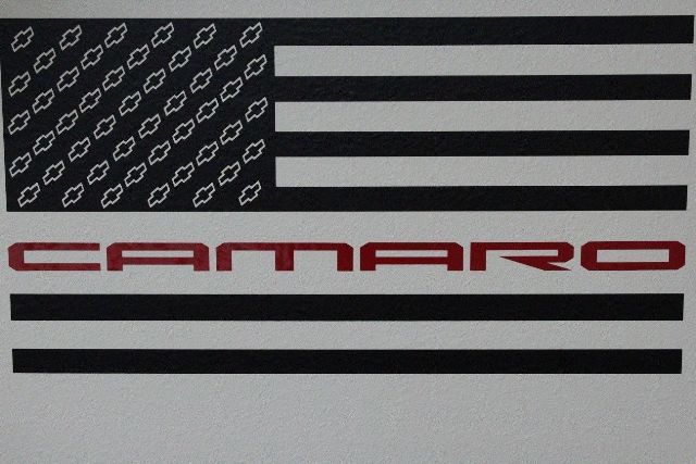 Camaro Zl1 Graphic, Decalcomania Bandiera americana, Chevy Camaro SS, LT