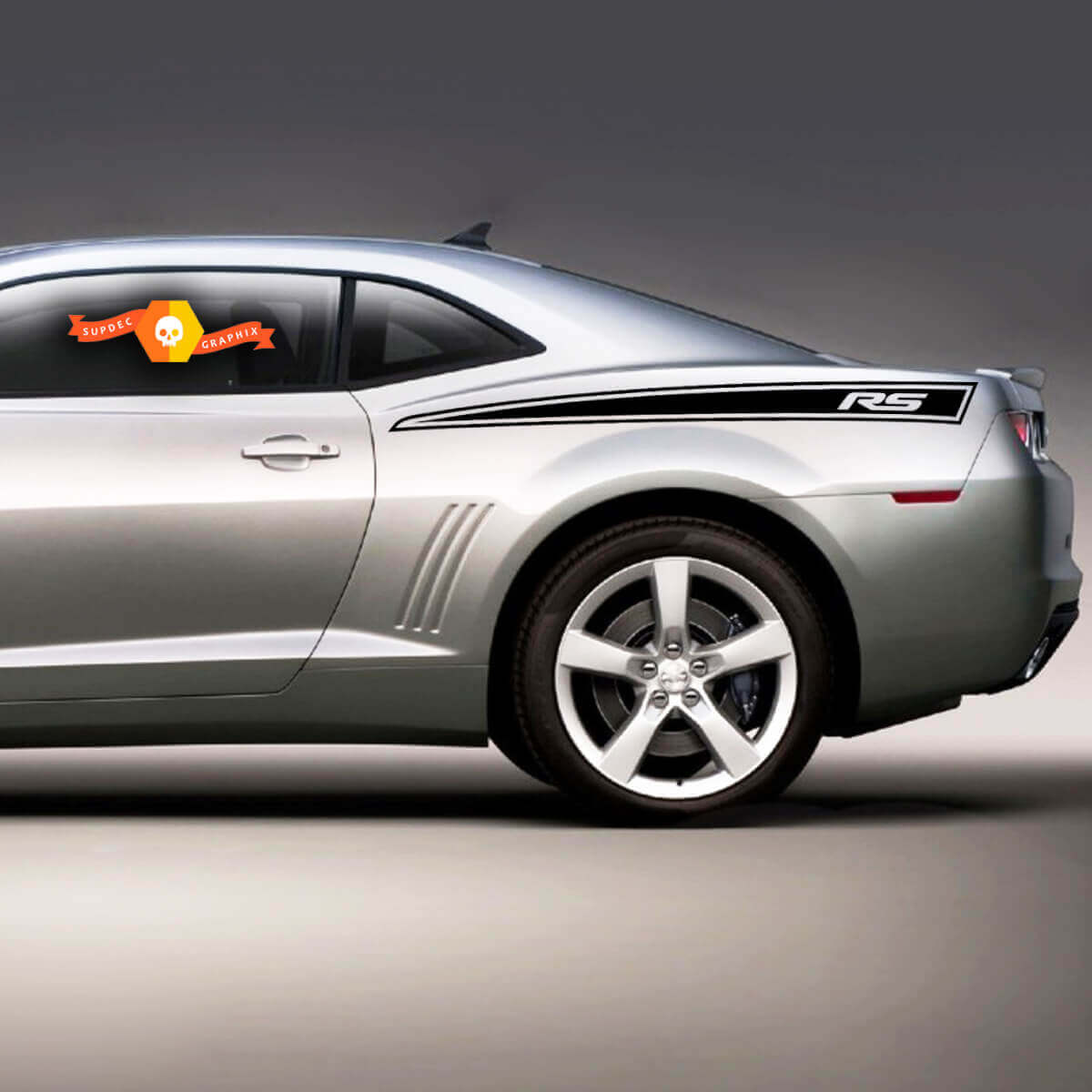 Strisce Contorno RS Adesivo in Vinile per Fiancata Chevrolet Camaro 2010-2013