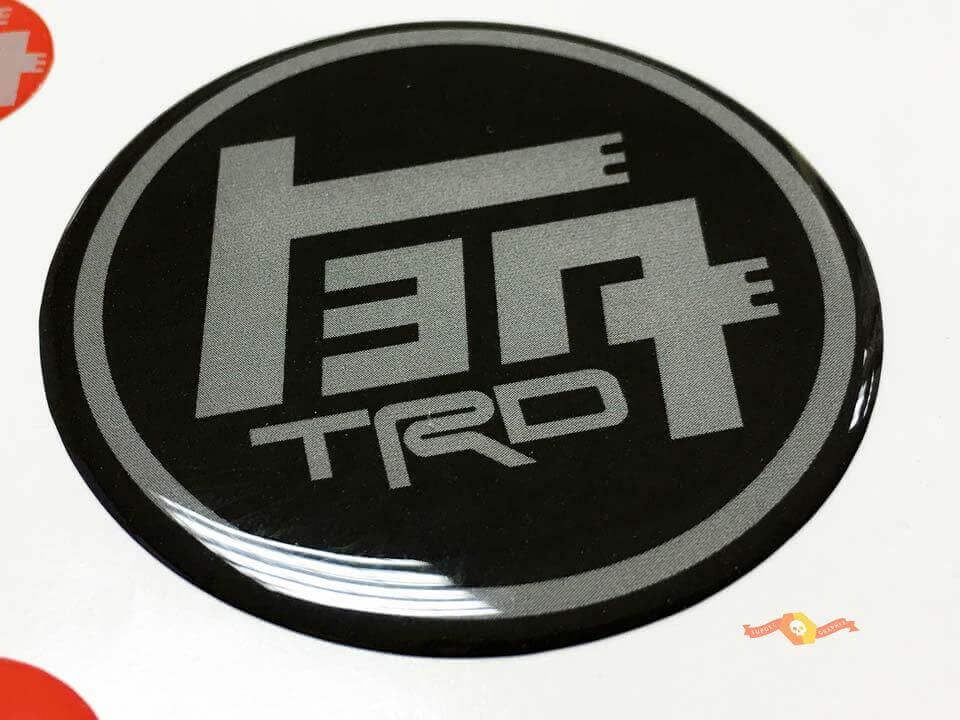 Adesivo Distintivo in Resina a Cupola Stile TEQ TRD per Toyota 4Runner Tacoma FJ Cruiser Tundra