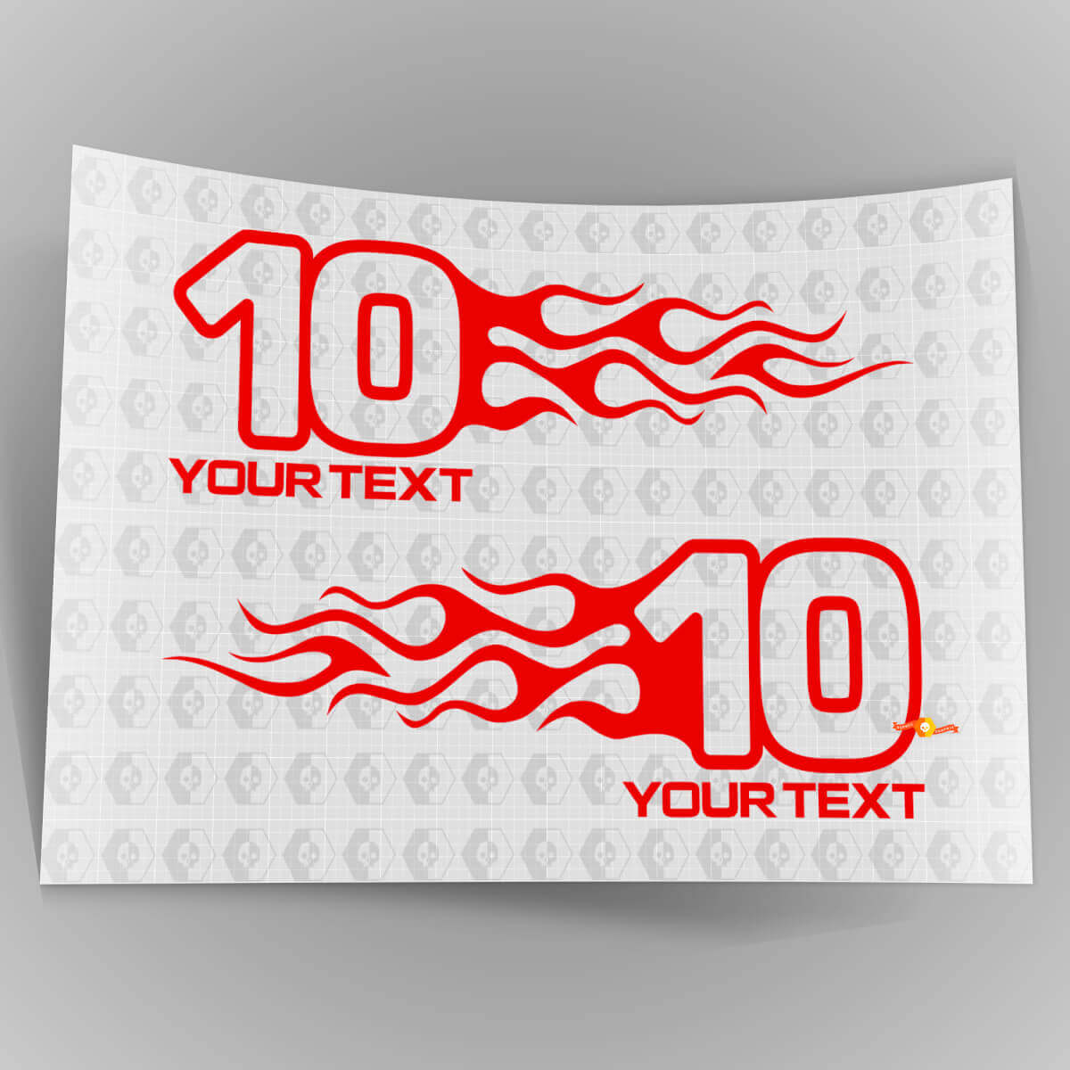 Mopar Dodge Chrysler Jeep Flame Style Logo Adesivi per decalcomanie per auto destra e sinistra