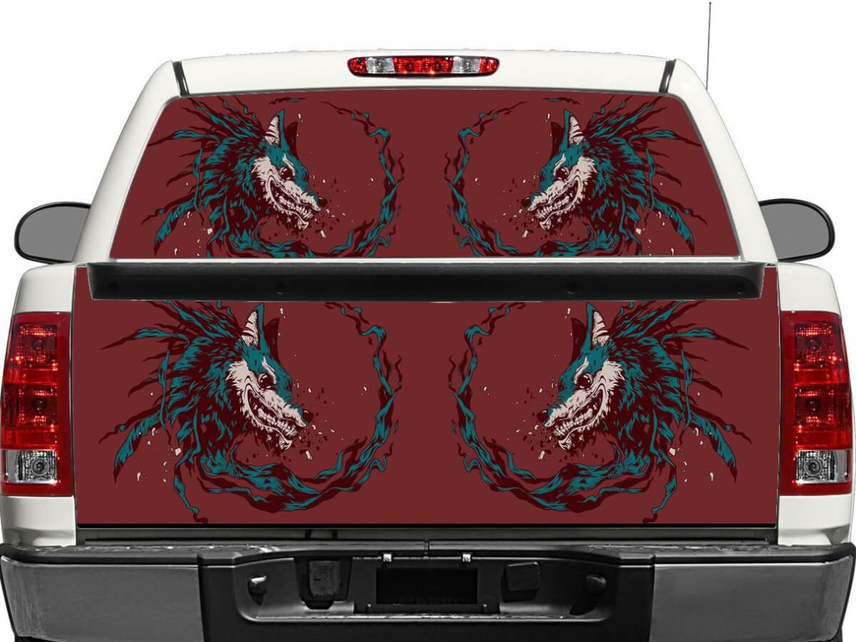Finestra posteriore del lupo o tailgate Decal Adesivo Pick-up Truck SUV Car
