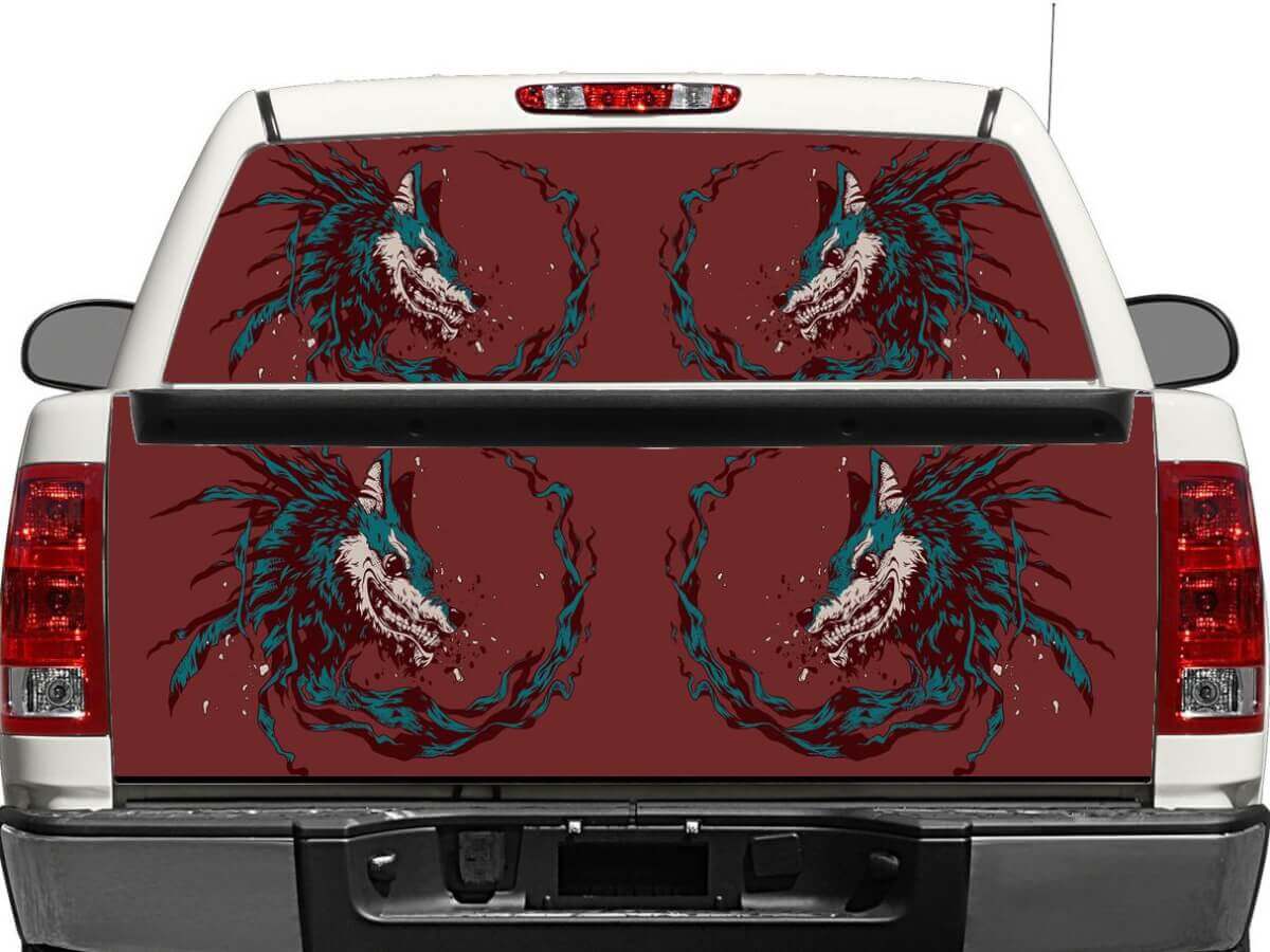 Finestra posteriore del lupo o tailgate Decal Adesivo Pick-up Truck SUV Car
