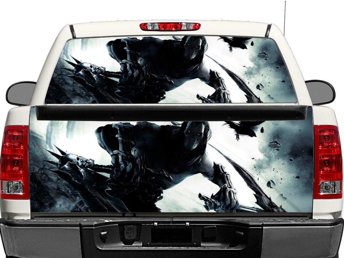 Adesivo in vinile Death Darksiders per finestrino posteriore o portellone per pick-up e SUV