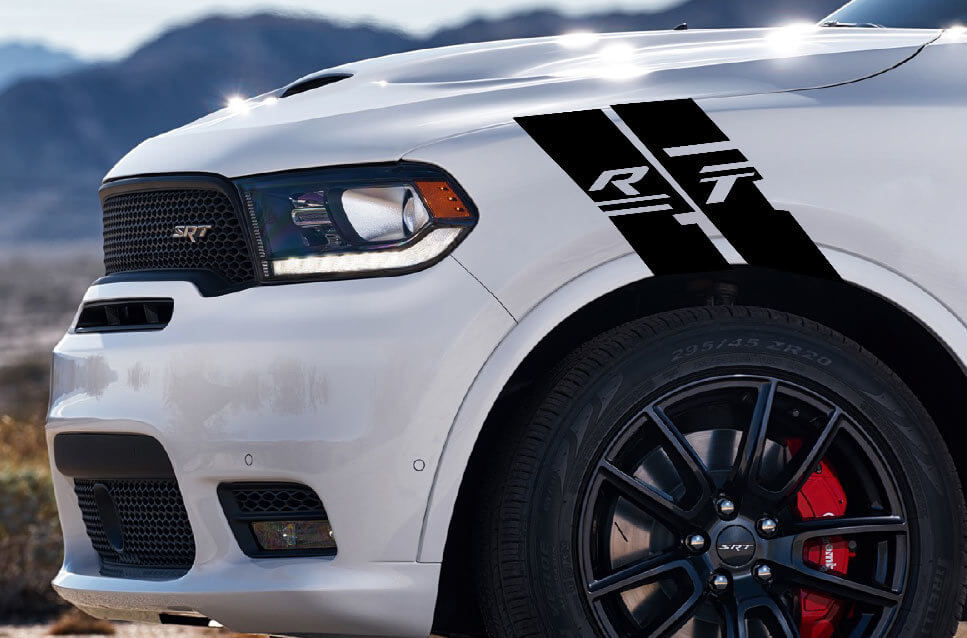 Kit adesivi strisce in vinile Hash per parafango lato destro per Dodge Durango