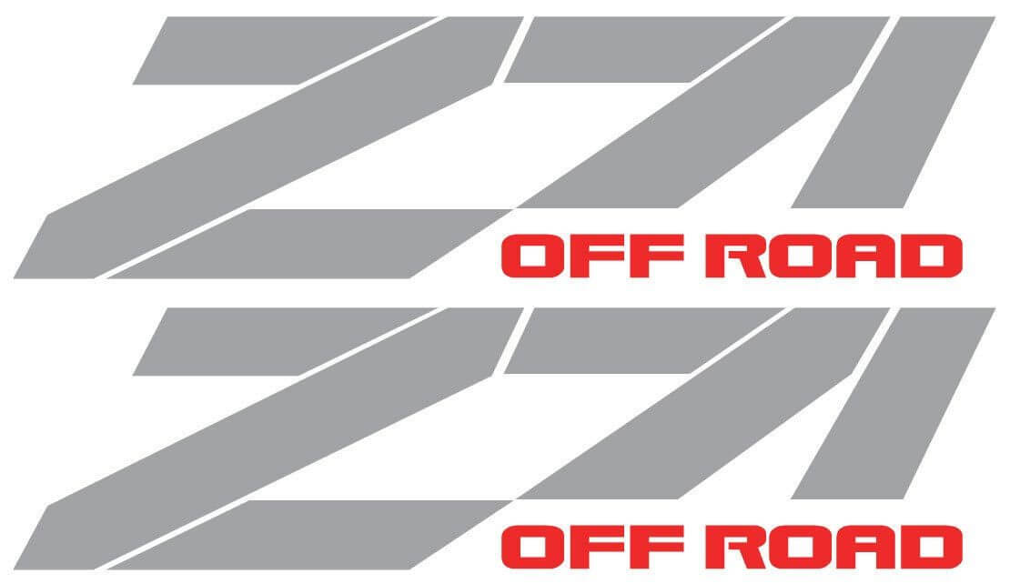 RIFLETTENTE Z71(A) adesivo decalcomania fuoristrada Chevy GMC RACING Silverado camion 15