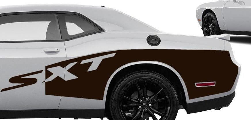 Kit Adesivo Vinilico Striscia Laterale Posteriore SXT per Dodge Challenger