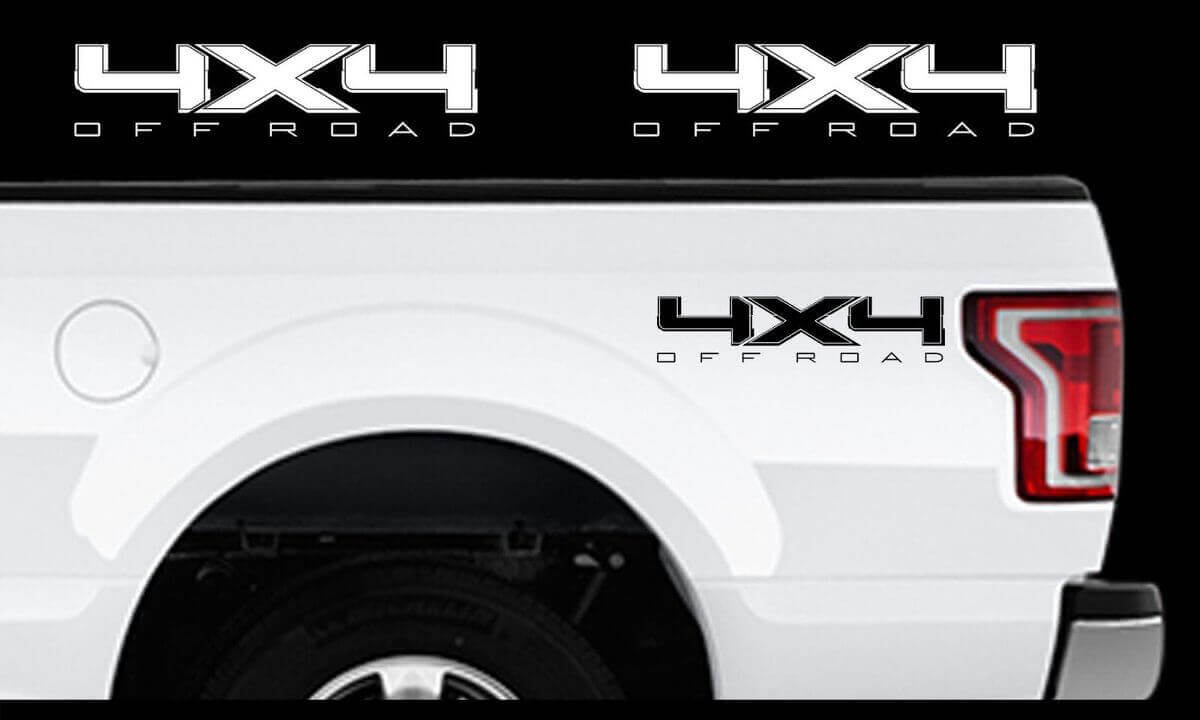 Set di adesivi laterali in vinile 4x4 Off Road per Musclecar F-150 2009-2016