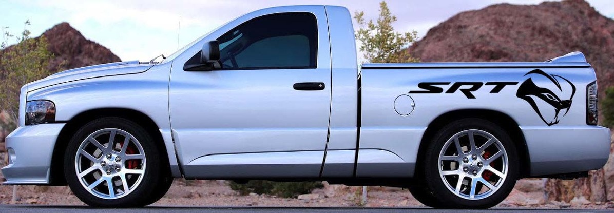 Kit Adesivi in Vinile STR Viper per fiancate Dodge Ram 1500 SRT-10