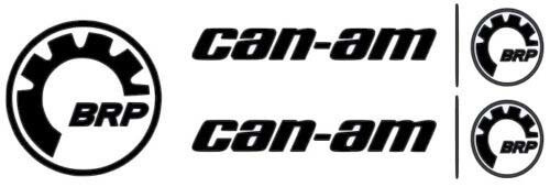 2 X CAN-AM ADESIVO CON LOGO EMBLEMA DELLA DECALCOMANIA + 1 ADESIVO BRP GRATUITO