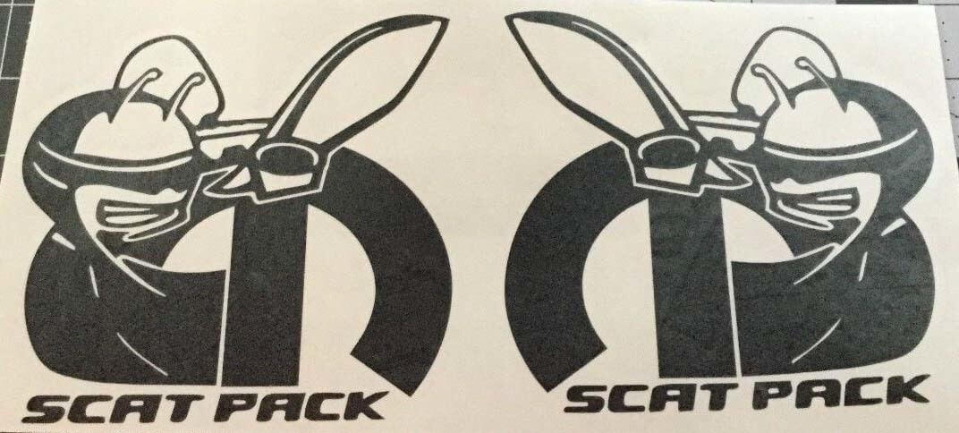 VINTAGE DODGE BOYS Scat Pack Adesivo Super Bee Charger R/T 426 440 Mopar Scatpack