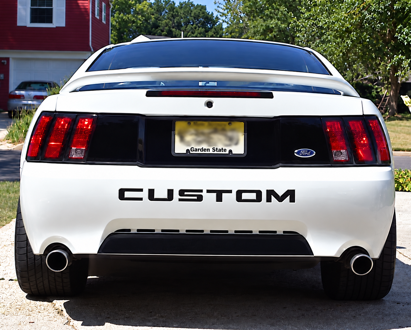 Solid Rear Trunk Lid Blackout Panel Baule Adesivo in vinile per Ford Mustang 1999-2004