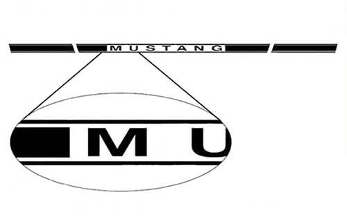 Musclecar Musclecarmodel Rocker Panel Door Side Stripes Stickers 2005 - 2020 RH