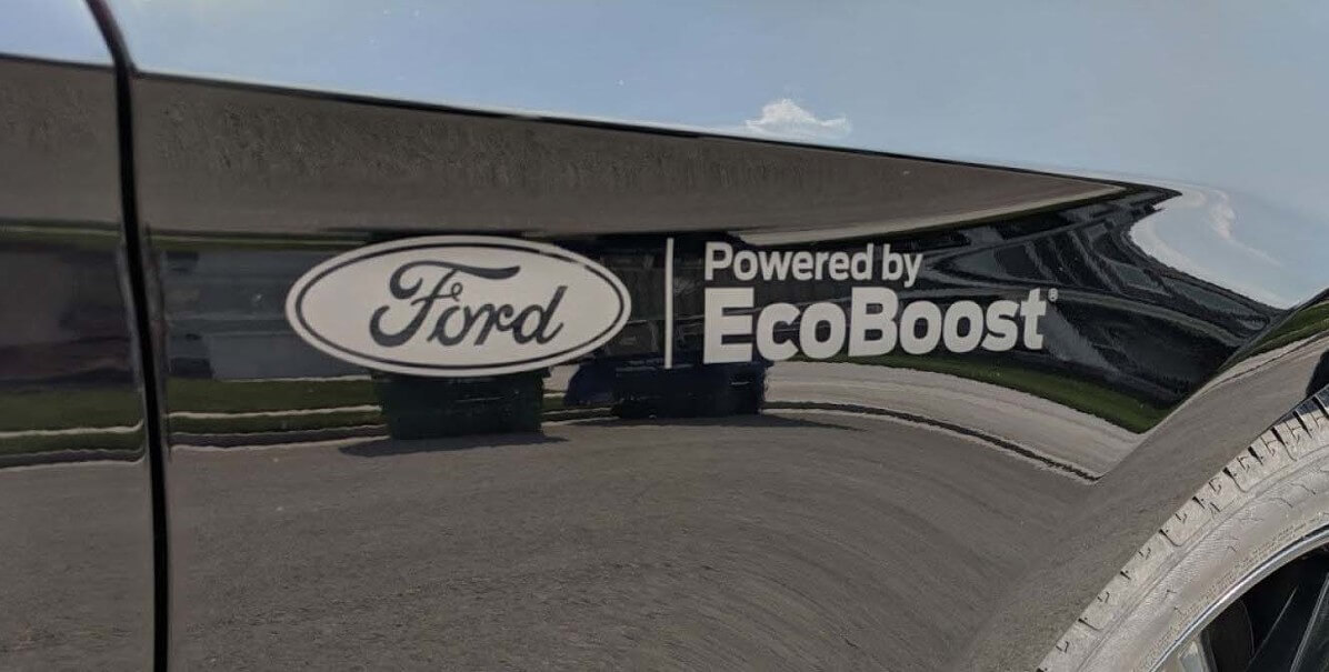 2010 - 2020 Ford Mustang Powered By Ecoboost Fender Decal Vinyl Sticker Graphic Pr