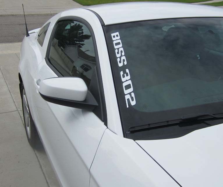 2011-2020 Boss 302 Mustang Side Decalcomanie lato parabrezza