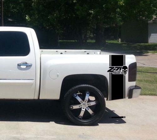 Chevrolet Z71 Off Road Punisher Bed Stripe Decalcomanie per il camioncino Chevy GMC