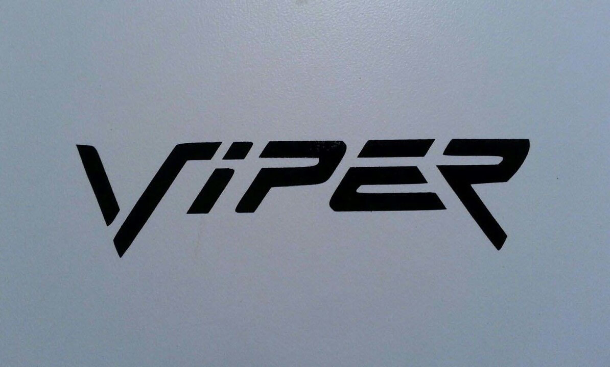 Adesivo in vinile con logo Viper per Dodge Plymouth Cuda Challenger Demon