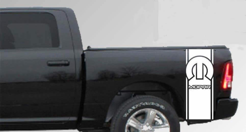 Adesivo in Vinile Mopar Logo Strisce Laterali Posteriori per Dodge Ram 1500 2500 3500