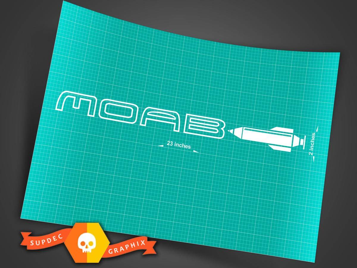 Adesivi Decalcomanie Cofano Parafango Moab Wrangler 2 per Jeep TJ JK CJ YJ Rubicon