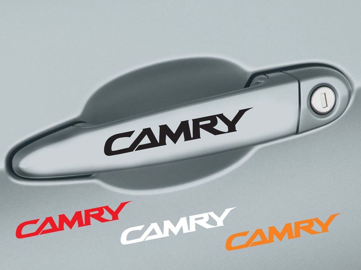 Set di Adesivi in Vinile per Maniglia Porta per Toyota Camry