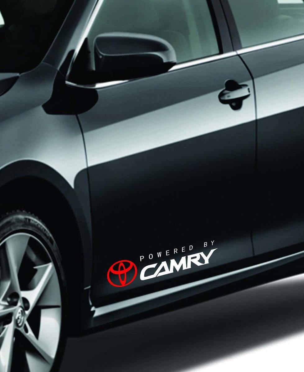 Kit adesivi in vinile per lato inferiore della porta Camry per Toyota Camry Powered by Camry