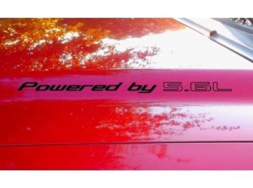 Adesivo per cofano x2 Alimentato da adesivo con testo da 5,6 litri adatto per camion SUV 4x4