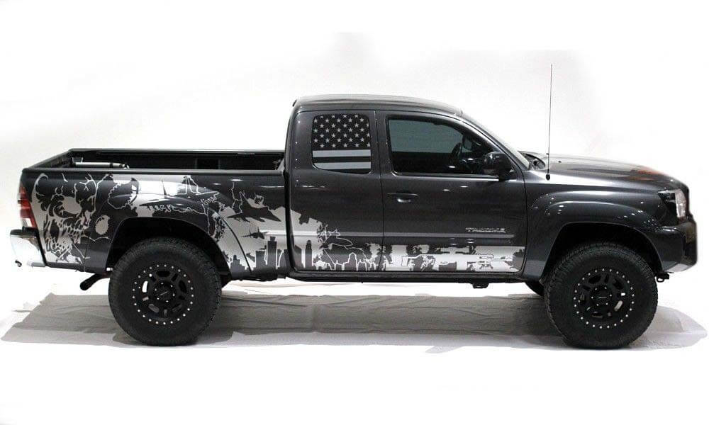Kit di decalcomanie in vinile War Zone laterali per Toyota Tacoma 2005-2012