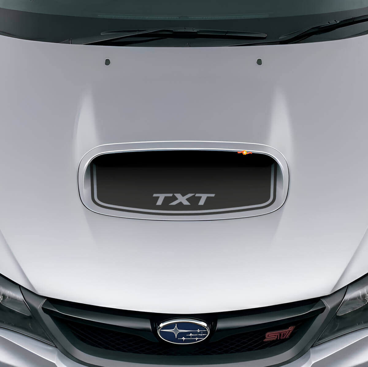 Adesivo in vinile personalizzato a sfiato cofano nero opaco per Subaru Impreza WRX STI