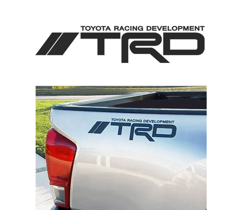 Toyota TRD Off Road Racing Tacoma Tundra Truck offroad coppia adesivo adesivo logo B