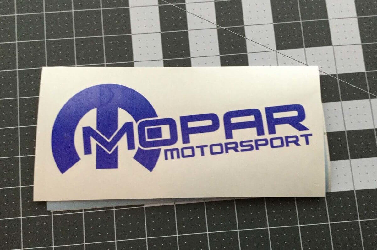 Set Adesivi Laterali in Vinile Mopar Motorsport per Auto Dodge