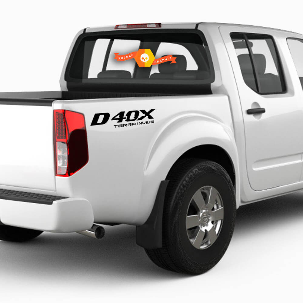 2X Nissan Frontier D40X Vinyl Entrambi i lati Adesivi Decalcomanie Grafica 4x4
